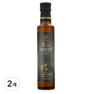 올리아베 엑스트라버진 산도0.2 프랑스 아르베키나 냉압착 올리브오일, 2개, 250ml