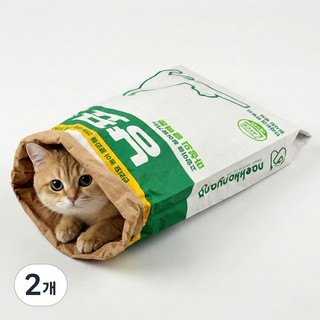 냥표 냥봉투 고양이봉투 바스락 캣터널 고양이터널 대형 숨숨집 장난감, 2개