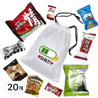 당충전 간식꾸러미, 20개, 1세트