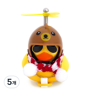 JJBB 러버덕 전조등 후미등 헬멧 오리 벨 프로펠러 라이트, 5개, 02