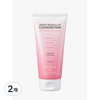 에르마 스무스마이크로 일라이트 클렌징 폼, 150g, 2개