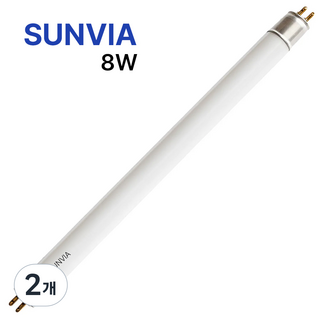 썬비아 포충등 포충램프 UVA 포충기등, 2개, 8w