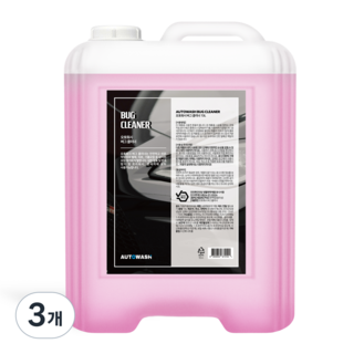 오토워시 버그클리너 벌레제거제 대용량 세차용품, 3개, 13L