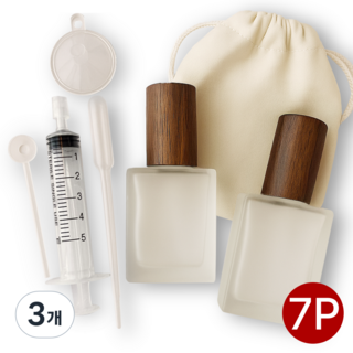 [감성소분] 고급스러운 우드캡 휴대용 향수공병 소분 옮기기 [3종 세트], 3개, MH1515-B