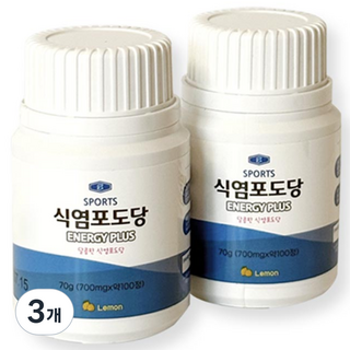 스포츠 식염포도당 에너지플러스 100정, 3개