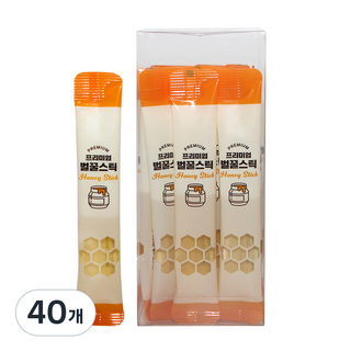 지리산 자연벌꿀 아카시아꿀 꿀스틱, 40개, 12g