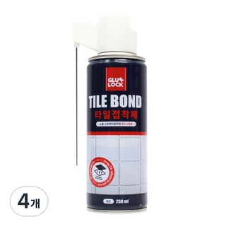 글루락 타일본드 스프레이 접착제, 4개, 250ml