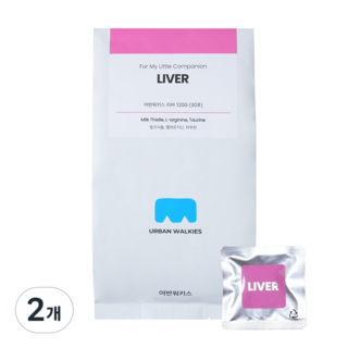 강아지 간영양제 반워키스 리버 30포입, 2개, 심장/간, 120g