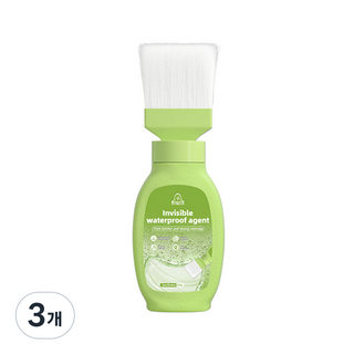 하비앤하트 침투형 투명 방수페인트 붓 일체형 타입 셀프 옥상 투명 발수 외벽 욕실 베란다, 3개, 300g