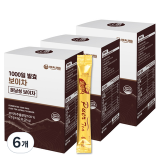 아임힐링 운남성 보이차 스틱, 0.5g, 50개입, 6개