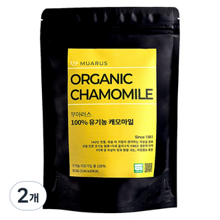[25년 햇차] 독일 티 전문기업이 생산 관리한 유럽 인증 유기농 캐모마일 무아러스, 1.5g, 2개, 25개입