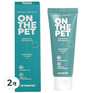 온더펫 강아지 치약 입냄새 제거 바르는 치약 무향, 2개, 50g