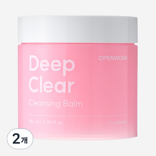 와이즐리 딥 클리어 대용량 클렌징 밤, 2개, 180ml