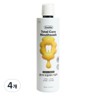 쿨티아 구강청결제, 500ml, 4개