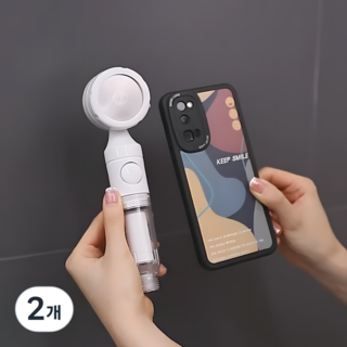 굿서브 FaSoLa정품 여행용 샤워기 3단모드 휴대용 녹물제거 샤워 필터 (3개), 화이트, 2개