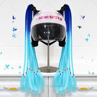 헬멧꾸미기 드레드락 헬멧 장식, 2pcs B45 (No helmet)