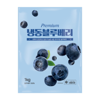 당도높은 무첨가 100% 냉동블루베리 1KG, 1kg(중국), 10개