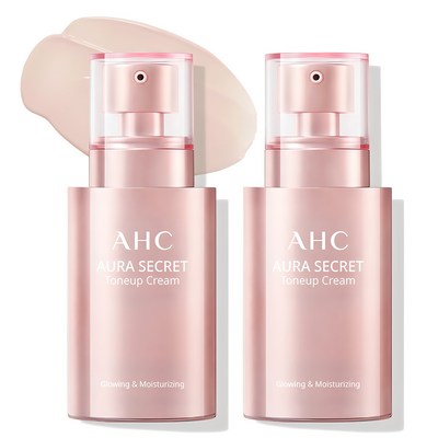 AHC 아우라 시크릿 톤 업 크림 SPF30 PA++, 50g, 50ml, 2개