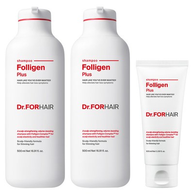닥터포헤어 폴리젠 플러스 탈모 완화 샴푸 500ml x 2p + 100ml, 1.1L, 1개