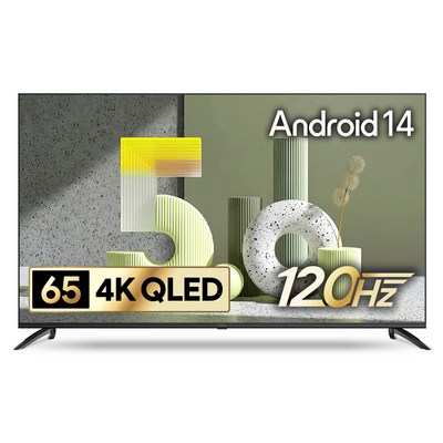 더함 CHIQ 4K UHD QLED DLG 120Hz 돌비 AI 스마트 구글5.0 TV, 165cm(65인치), UA651QLED Google5.0 120Hz 2025, 스탠드형, 방문설치