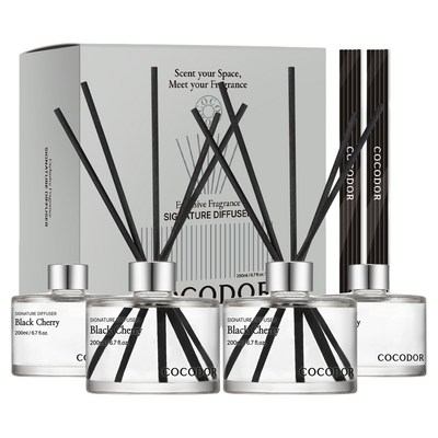 코코도르 시그니처 디퓨저, 블랙체리, 200ml, 4개