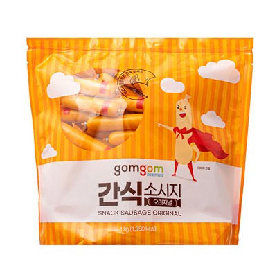 gomgom 곰곰 간식 소시지 오리지널, 1kg, 1개