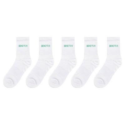 베네통 레터링 중목 5켤레