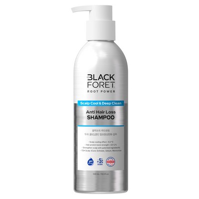 블랙포레 블렉포레 루트파워 두피 쿨 & 딥클린 탈모증상완화 샴푸, 500ml, 1개