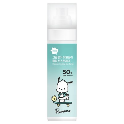 그린핑거 산리오 포차코 에디션 야외놀이 쿨링 선스프레이 SPF50+ PA++++, 1개, 95ml