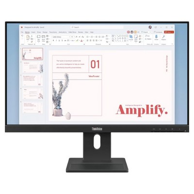 레노버 FHD ThinkVision IPS 100Hz sRGB 99% 작업용 회사용 업무용 모니터, 60.96cm, E24-40 64BAMAR1KR