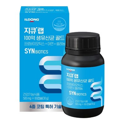 일동제약 지큐랩 100억 생유산균 골드, 60정, 1개