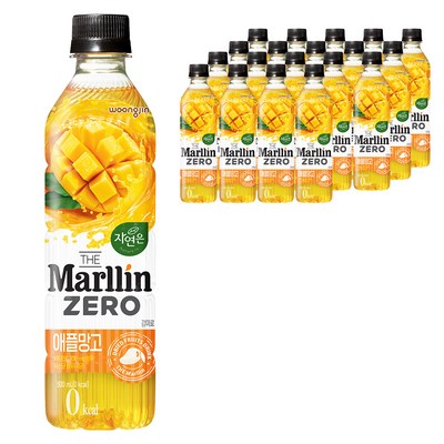 자연은 더말린 제로 애플망고, 500ml, 20개