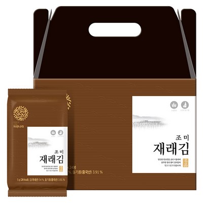 자연나라김 재래 도시락김 5g x 24p, 1세트