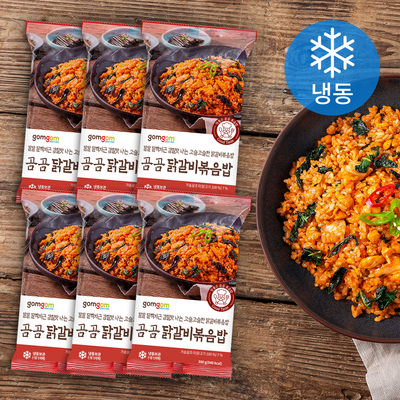 gomgom 곰곰 닭갈비볶음밥 (냉동), 300g, 6개