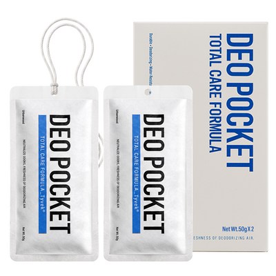 데오포켓 차량용 탈취 방향제 50g, 2개, 피톤치드
