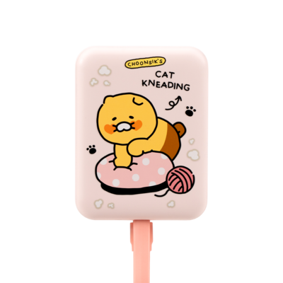 카카오프렌즈 데일리 고속충전 맥세이프 보조배터리 10000mAh, 춘식이 핑크, P24-MSPB10K01