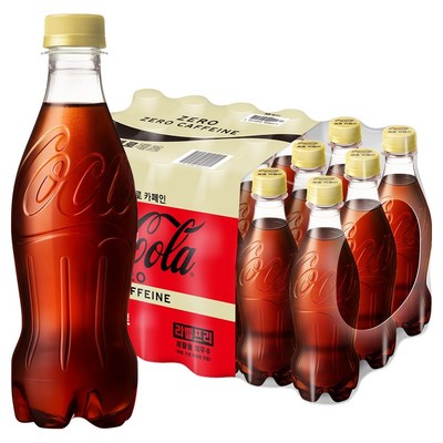 코카콜라 제로 제로 무라벨, 370ml, 18개
