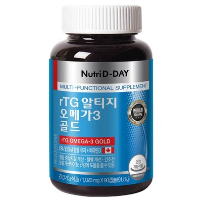 뉴트리디데이 알티지 오메가3 골드, 90정, 1개