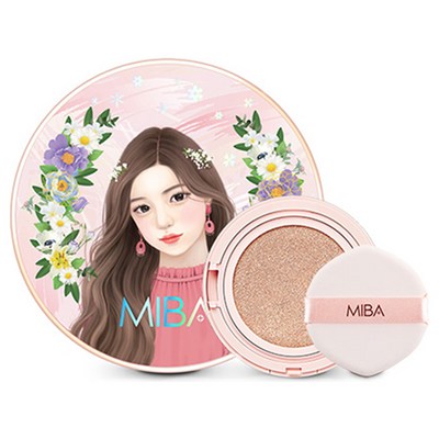 미바 이온칼슘 더블 쿠션 파운데이션 알엑스 본품 25g + 리필 25g, 21호 화사한피부, 1개