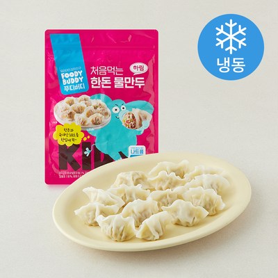 푸디버디 처음먹는 한돈 물만두 (냉동), 500g, 1개