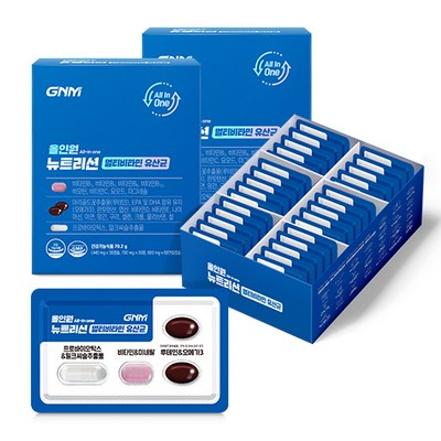 자연의품격 GNM 올인원 뉴트리션 멀티비타민 유산균, 2개, 30회분
