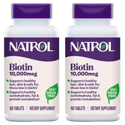 나트롤 비오틴 뷰티 10000mcg 타블렛, 100정, 2개