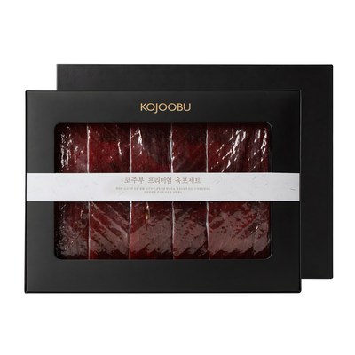 코주부 프리미엄 육포 + 쇼핑백 선물세트, 1세트, 250g