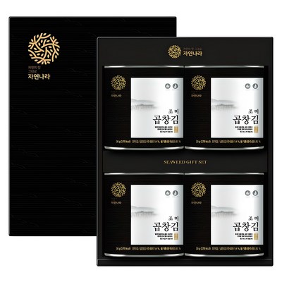 자연나라김 조미 곱창 캔김 30g 4p, 1세트