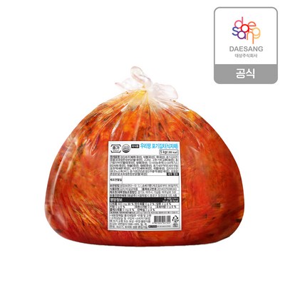 대상 종가 포기김치 식자재 5kg/외식, 5kg, 1개