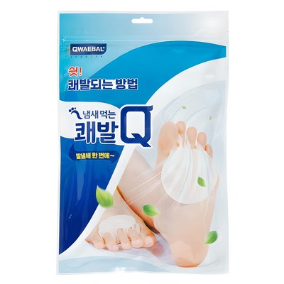 쾌발 Q 냄새먹는 풋케어 패드, 60매입, 1개