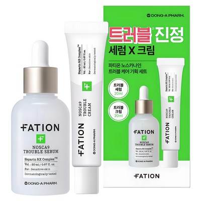 파티온 노스카나인 트러블 케어 세럼 20ml + 크림20ml 기획 세트, 1세트