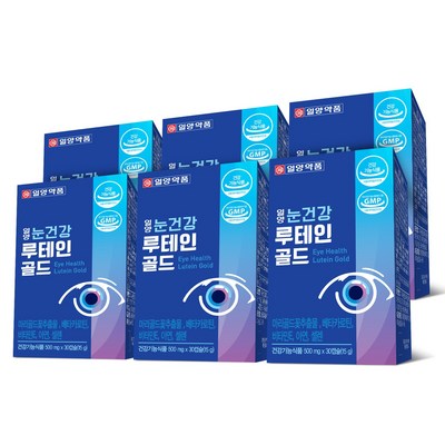 일양약품 눈건강 루테인 골드, 30정, 6개