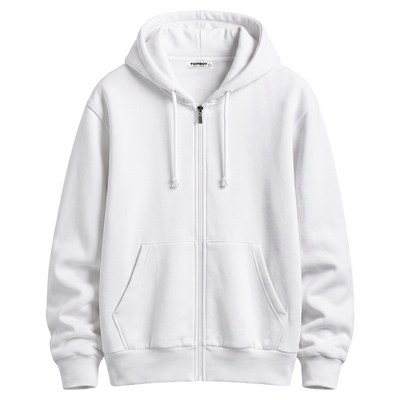 탑보이 TOPBOY 남녀공용 무지 후드집업 특양면 긴팔 국내생산 (AB003)