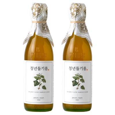 저온압착 청년 들기름, 2개, 350ml